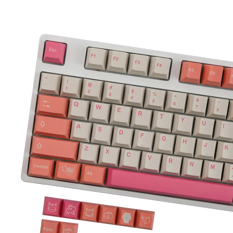 Imagem -03 - Gmk Orange Boi Keycaps Pbt Dye Subbed Key Caps Cherry Profile Keycap With 2.25u 2.75u 3u 7u Spacebar Iso Enter