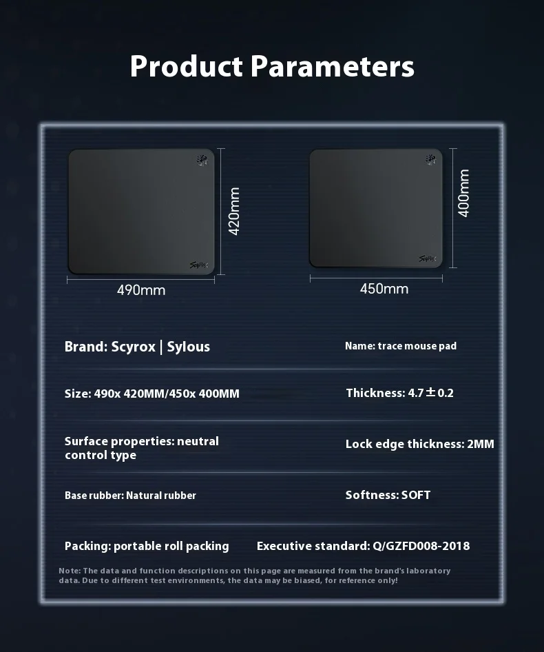 Theros Scyrox Slim Control Esports Gaming Office Desktop Mouse Pad FPS CS2 هدية Valorant