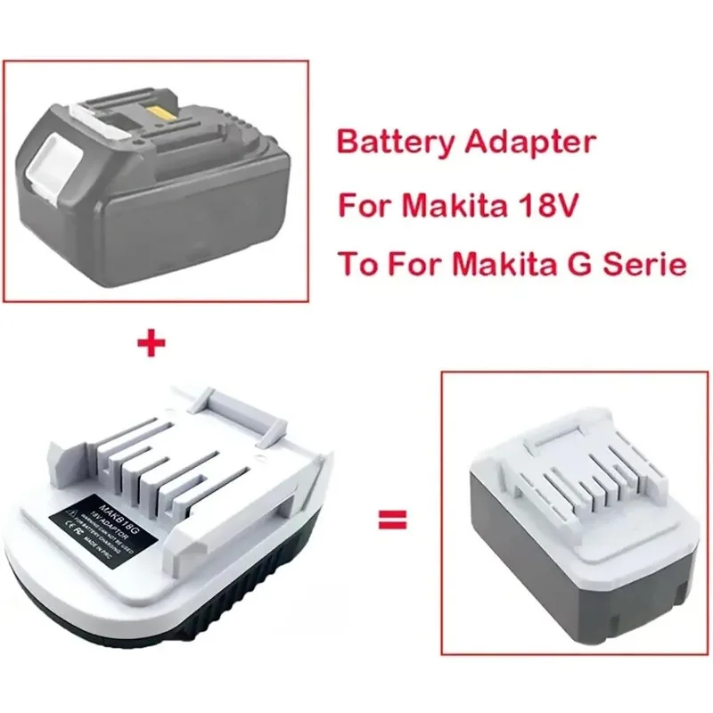 converter for Makita 18V Li-ion battery adapter, replaceable Makita G series battery BL1811G BL1813G BL1815G lithium battery