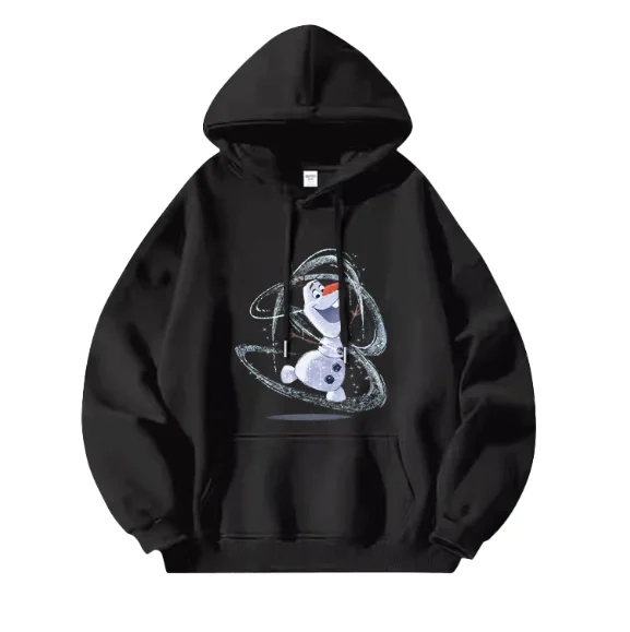 2025 ديزني فروزن المرأة هوديي جودة عالية 2025 جديد الأميرة إلسا آنا ملابس الفتيات سترة فضفاضة ملابس الشارع #2