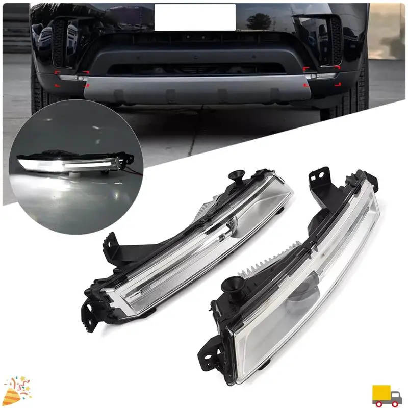 

1Pair Fog Light Assembly For Jaguar E-Pace F-Pace I-Pace For LAND Rover Discovery 5 LR082056 LR082053