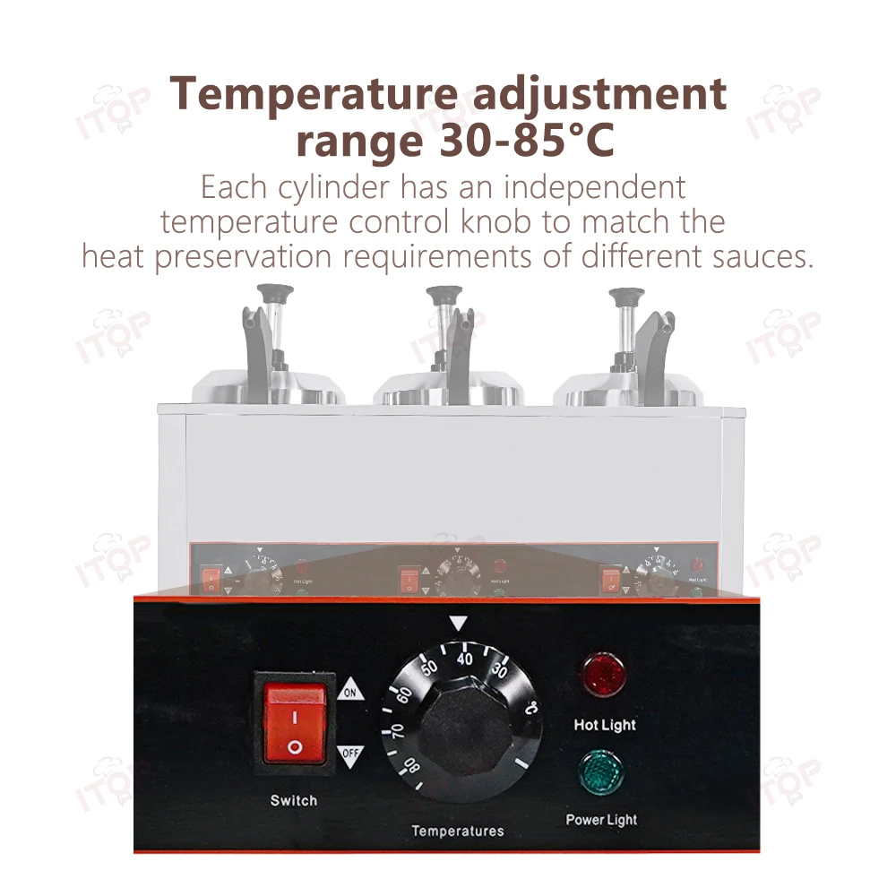 ITOP-Pompe chauffante ATI CE commerciale, volume efficace, isolation à intervalles de 2L, 30 à 85 °C, 30ml, 110V/ 220V