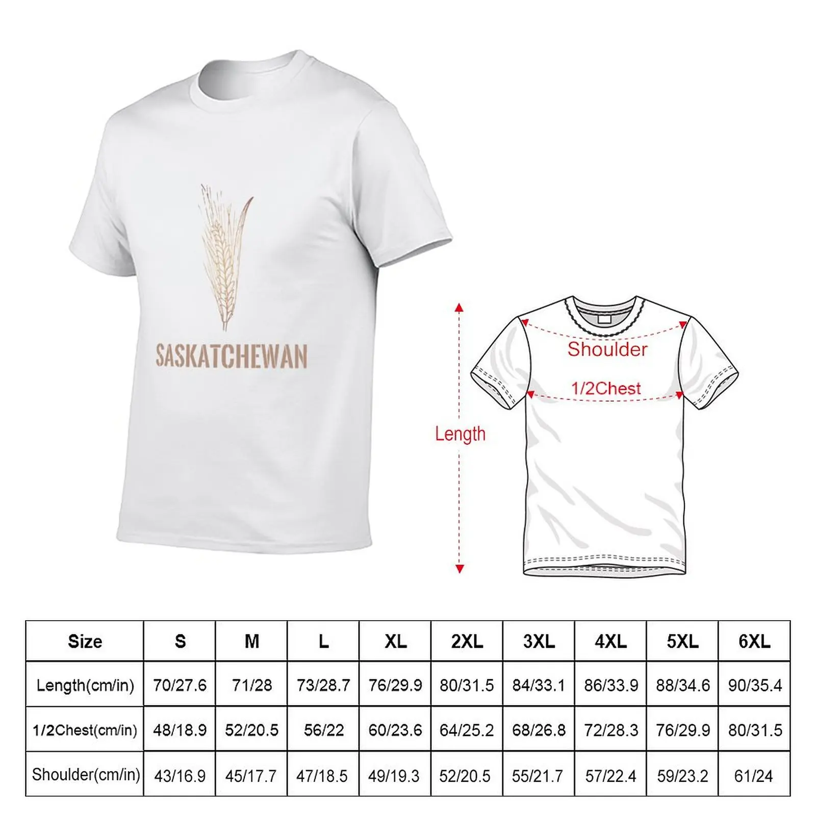 for t Saskatchewan man t graphic anime oversize shirts shirts Wheat tshirt T-Shirt anime