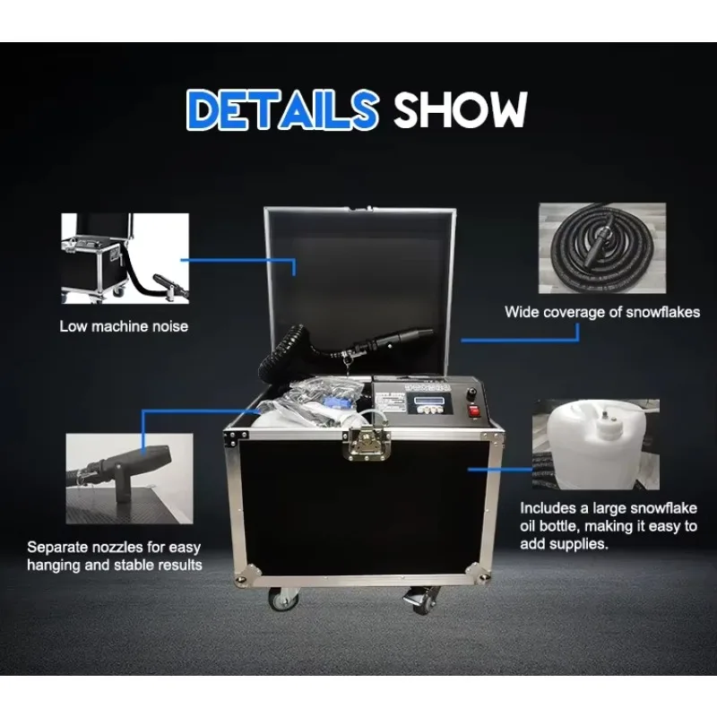 3000w Low Price Party Auto Outdoor Industrial Stage Dj Christmas Dmx Snow Making Flaker Ice Machine