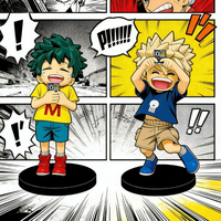 New Arrival |My Hero Academia Childhood Izuku Midoriya / Childhood Katsuki Bakugo Figure Model Decoration Doll