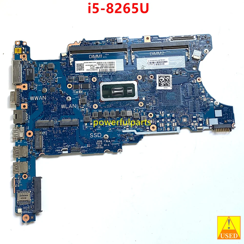 

For HP ProBook 640 G5 Laptop Motherboard i5-8265u Cpu L58706-601 6050A3028601-MB-A01 Working Perfect Tested Ok