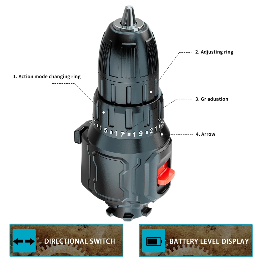 Imagem -06 - Brushless Electric Treasure Polisher Ferramentas Multitool Chave de Fenda Broca Polidor Serra Alternativa Acessórios de Energia