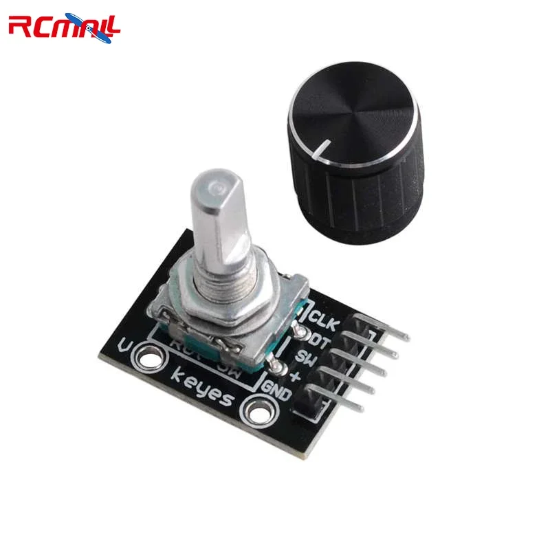 RCmall 5Pcs 360 Degrees Rotary Encoder Module Brick Sensor Switch Knob Cap for Arduino