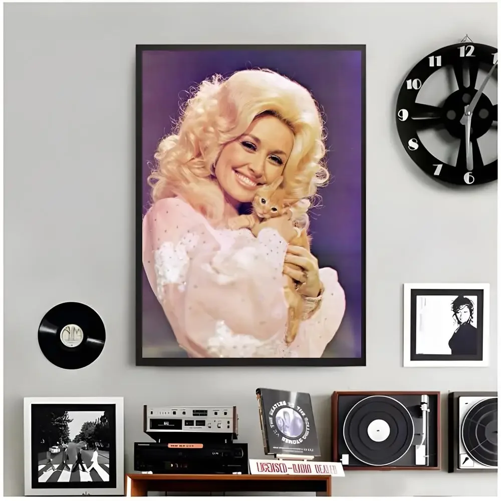Country Singer d‑Dolly Parton Poster Modern Wall Art Home Decor Living Room Decorative Print Unframed