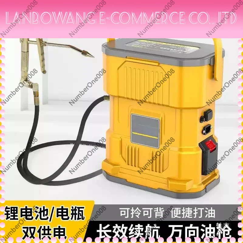 24V Portable Electric Grease Gun Automatic High Pressure Rechargeable Lithium Battery Powered Special Tool for Excavator
