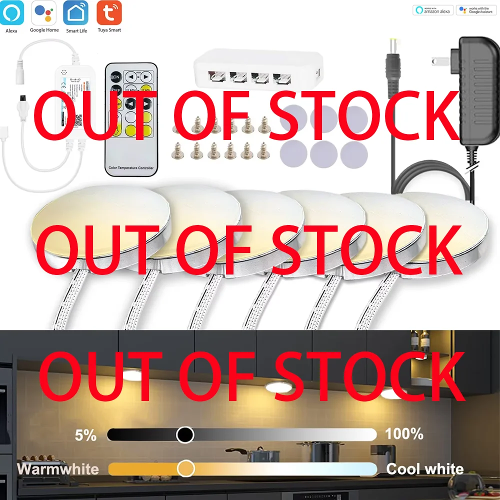 Tuya Wifi + Điều Khiển Hồng Ngoại Từ Xa Dưới Tủ LED CCT Ánh Sáng Ấm + Trắng Đôi Nhiệt Độ Màu Cho Nhà Bếp tủ Quần Áo Chiếu Sáng