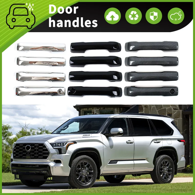 Suitable for 23-24 Toyota Sequoia door bowl handle decorative door handle scratch-resistant accessories