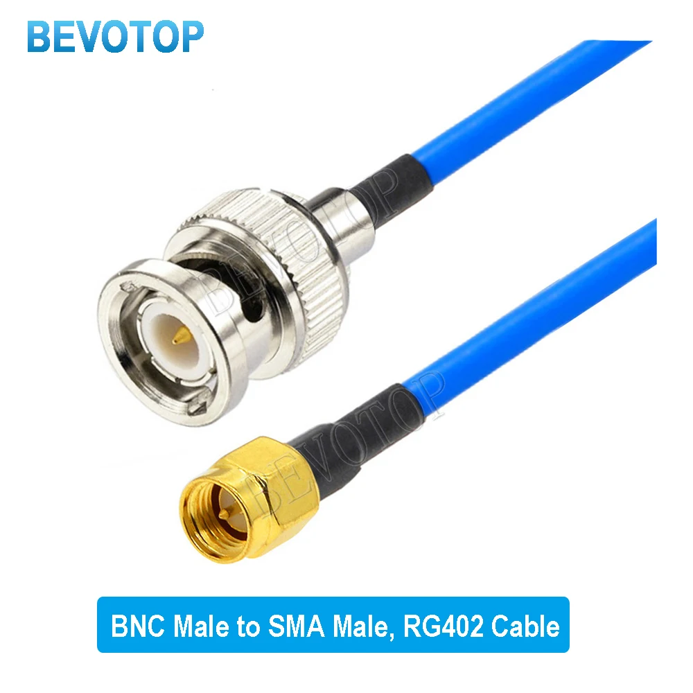 RG-402 BNC Male to SMA Male/Female Connector Crimp for Semi-Felxible 0.141 RG402 RF Coaixal Cable High Frequency Test 50Ohm
