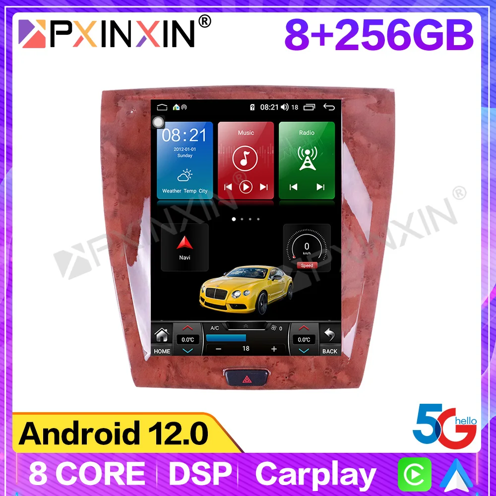 

8+256G Android 13.0 Wireless Carplay For Jaguar XK Car GPS Navigation Auto Headunit Multimedia Player Radio Tape Recorder Stereo