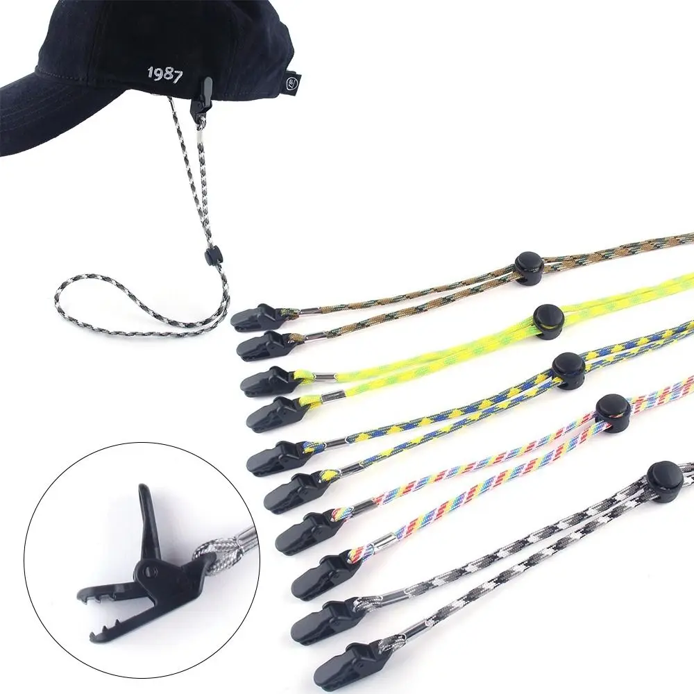 1Pcs Hat Retainer Anti-lost Windproof Hat Strap Adjustable Hat Chin Cord Removable Hat Wind Rope Sun Hat Lanyard