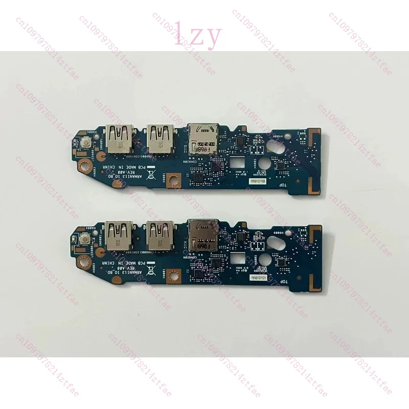 1PC 95%New 0F2RVD 0R04N8 for DELL 5370 Switch Board USB Small Board Startup Board with Fingerprint Interface
