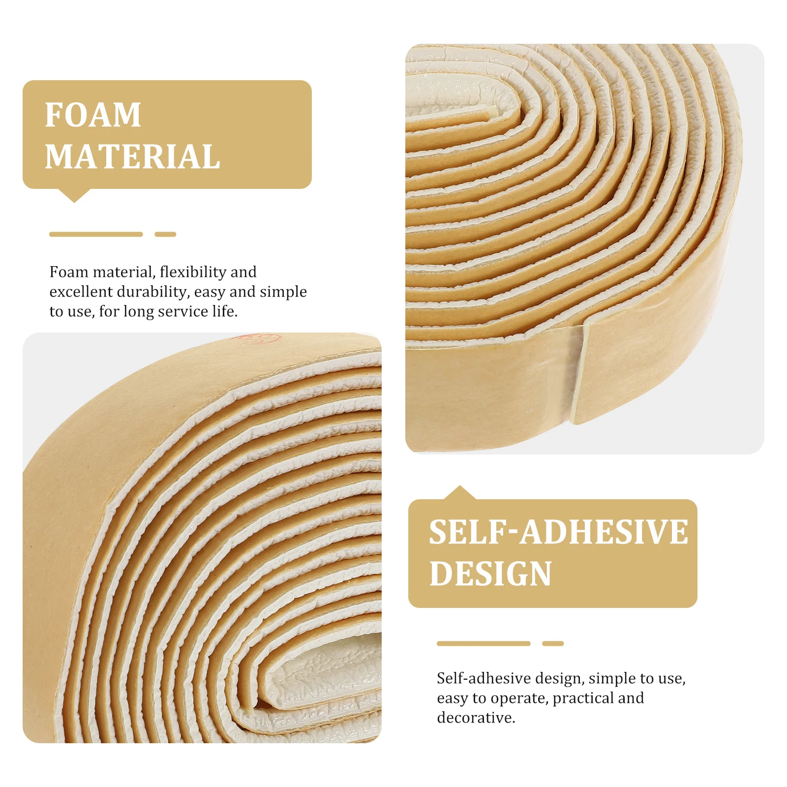 

2 рулона гибкой самоклеящейся пенопластовой отделки для углов стен, декоративный молдинг, декоративная плинтусная лента для дома, ванной и кухни