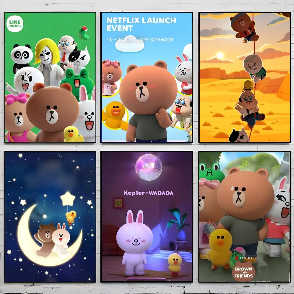 animation comic L-Line Town Poster Top-tier Indoor room Decor Art & Household Decoration Presents