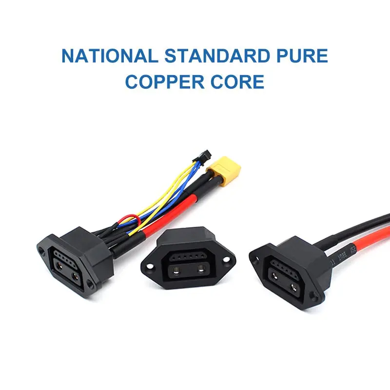 30a 2 + 6 Lithium Batterij Stekker 8-Pins Elektrische Fiets Oplaadpoort Connector Hoge Stroom Opladen En Ontladen Power Line