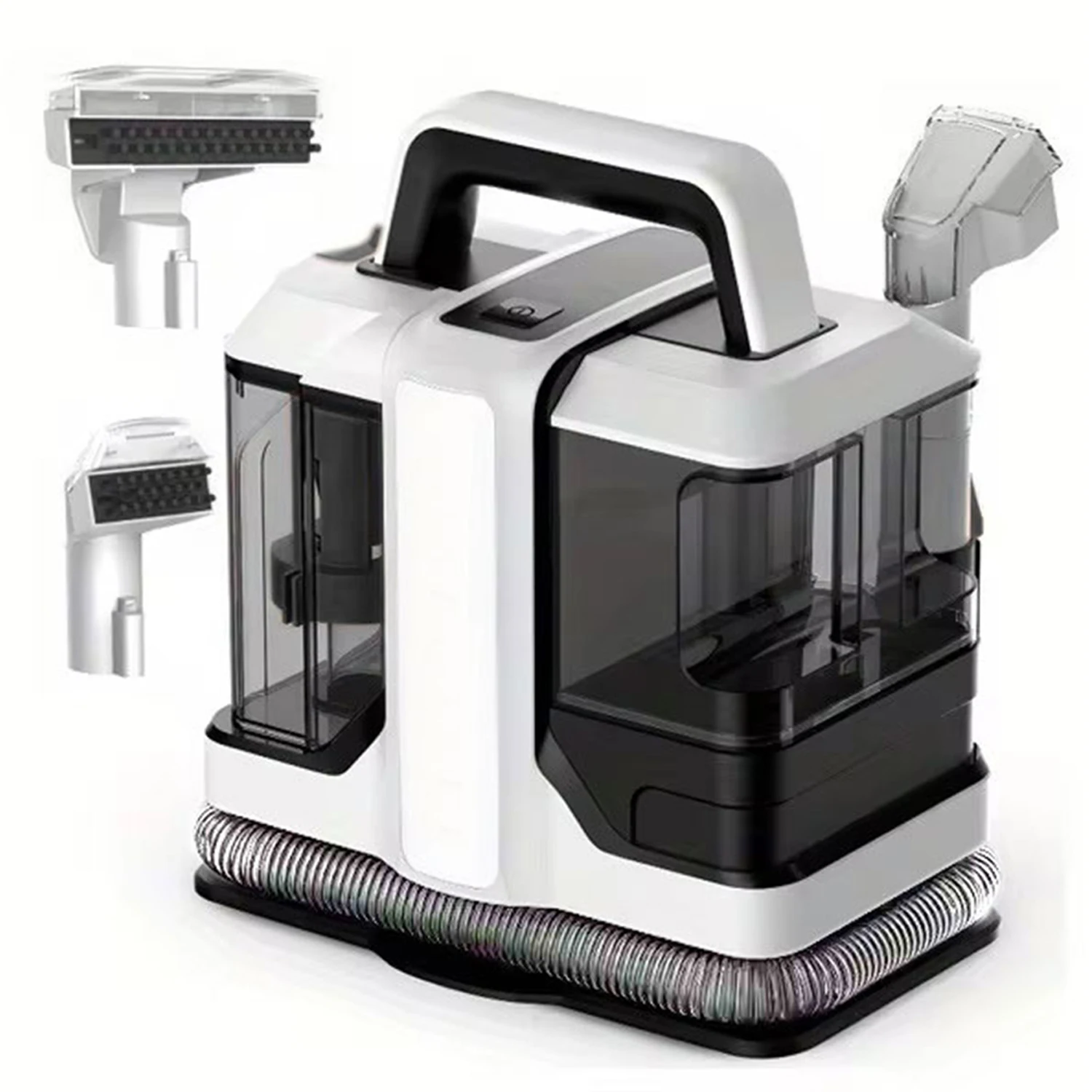 Limpiador de Manchas de Alta Potencia de 450W, 11KPa, Aspiradora de Mano con Pulverizador para Alfombras, Sofás, Tapicería y Manchas de Mascotas, con Tanques Dobles