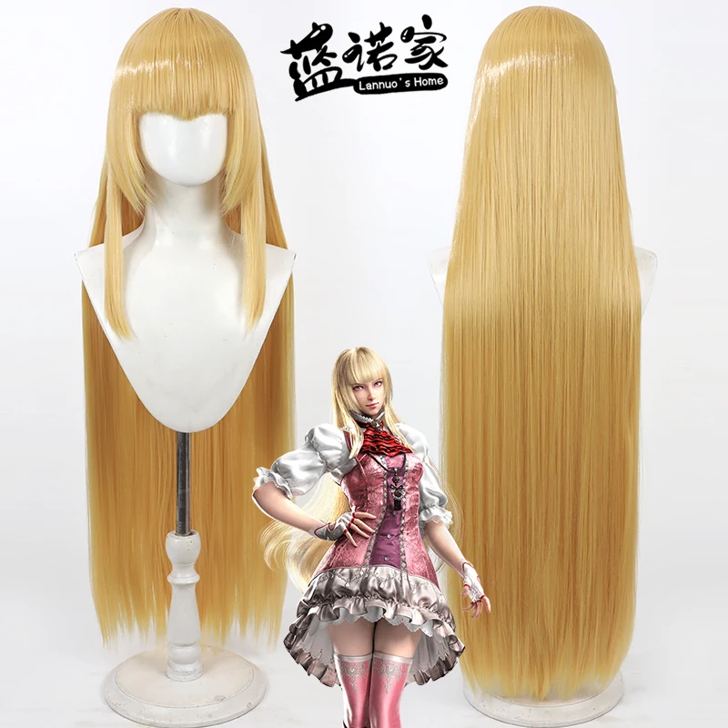 

Аниме Tekken 8 Emilie Lili Cos, парик для косплея, реквизит для Хэллоуина, карнавала, синтетические волосы, термостойкое волокно + шапочка для парика