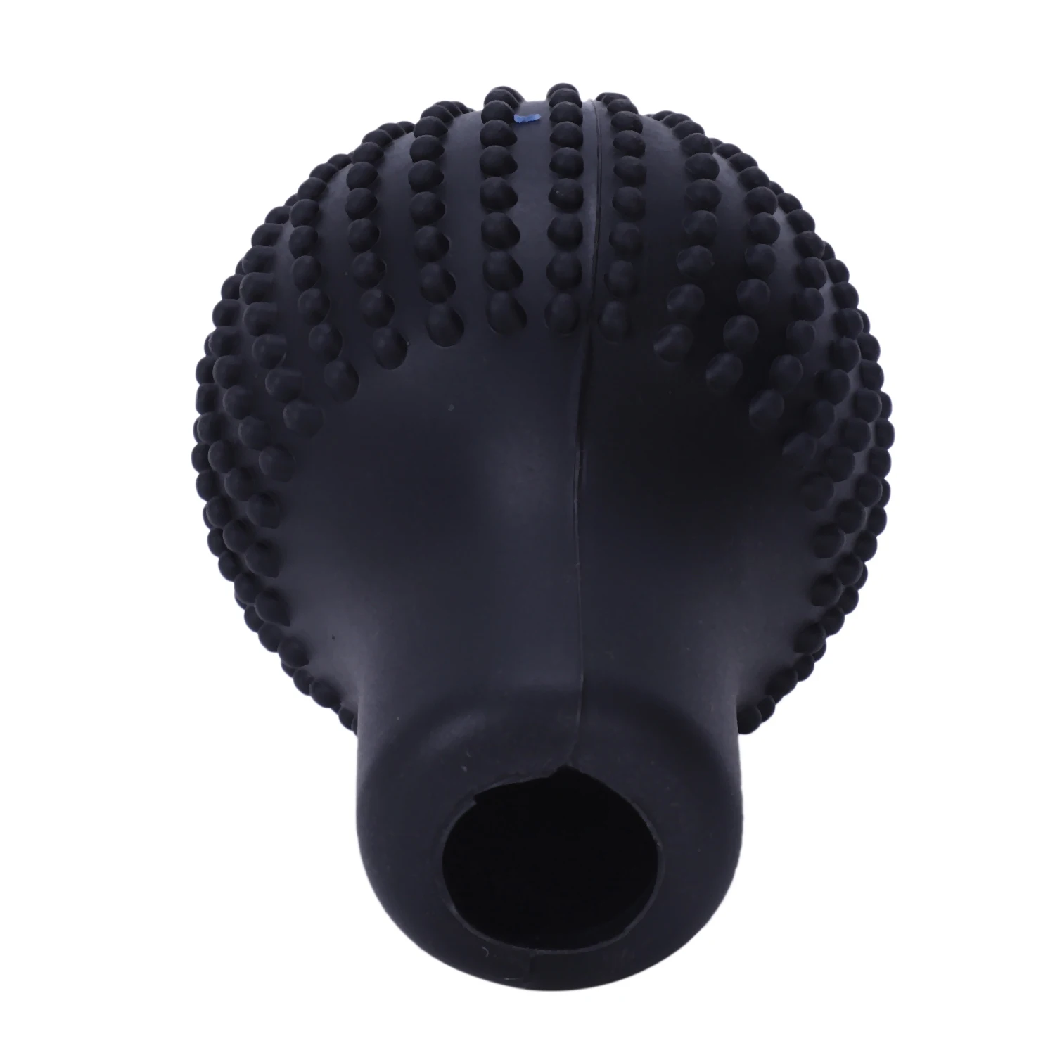 Car Vehicle Round Black Silicone Nonslip Lever Gear Shift Knob Cover