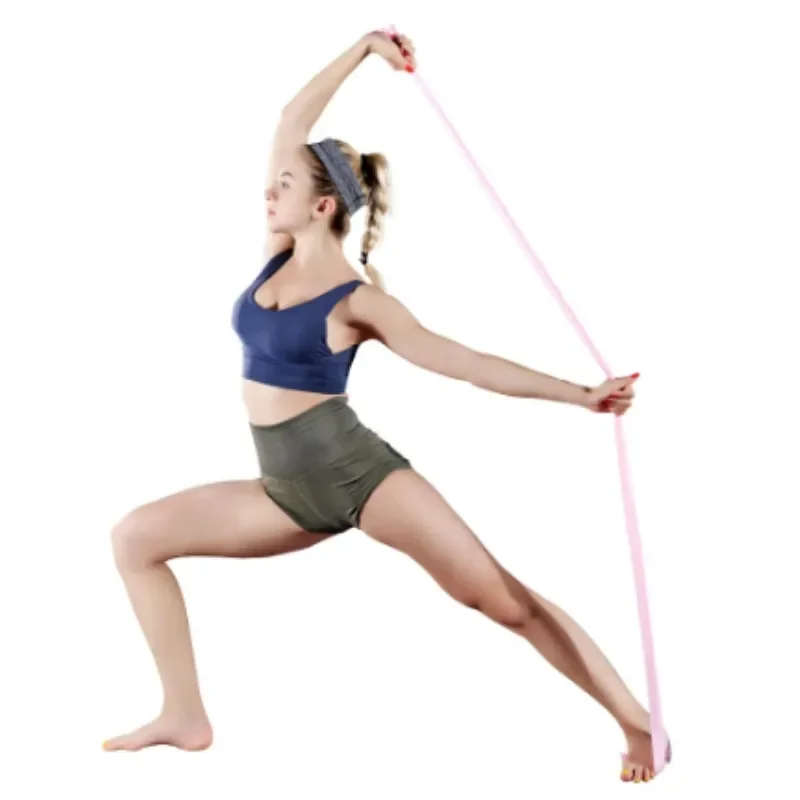 Yoga Pilates Weerstandsband Lange training Stretchbanden Fysiotherapie Onderlichaam Home Gym Sterkte Elastische oefenbanden