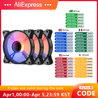 Aigo AR12PRO Computer Case fan ventoinha PC 120mm rgb fan 4pin PWM CPU Cooling fan 3pin5v Unlimited space argb 12cm ventilador