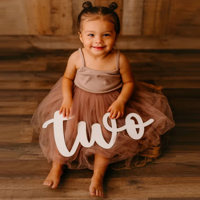 

Custom Two Birthday Sign Photo Prop For Photo Shoot for Babies Birthday Sign Wooden Two Number Two Sign