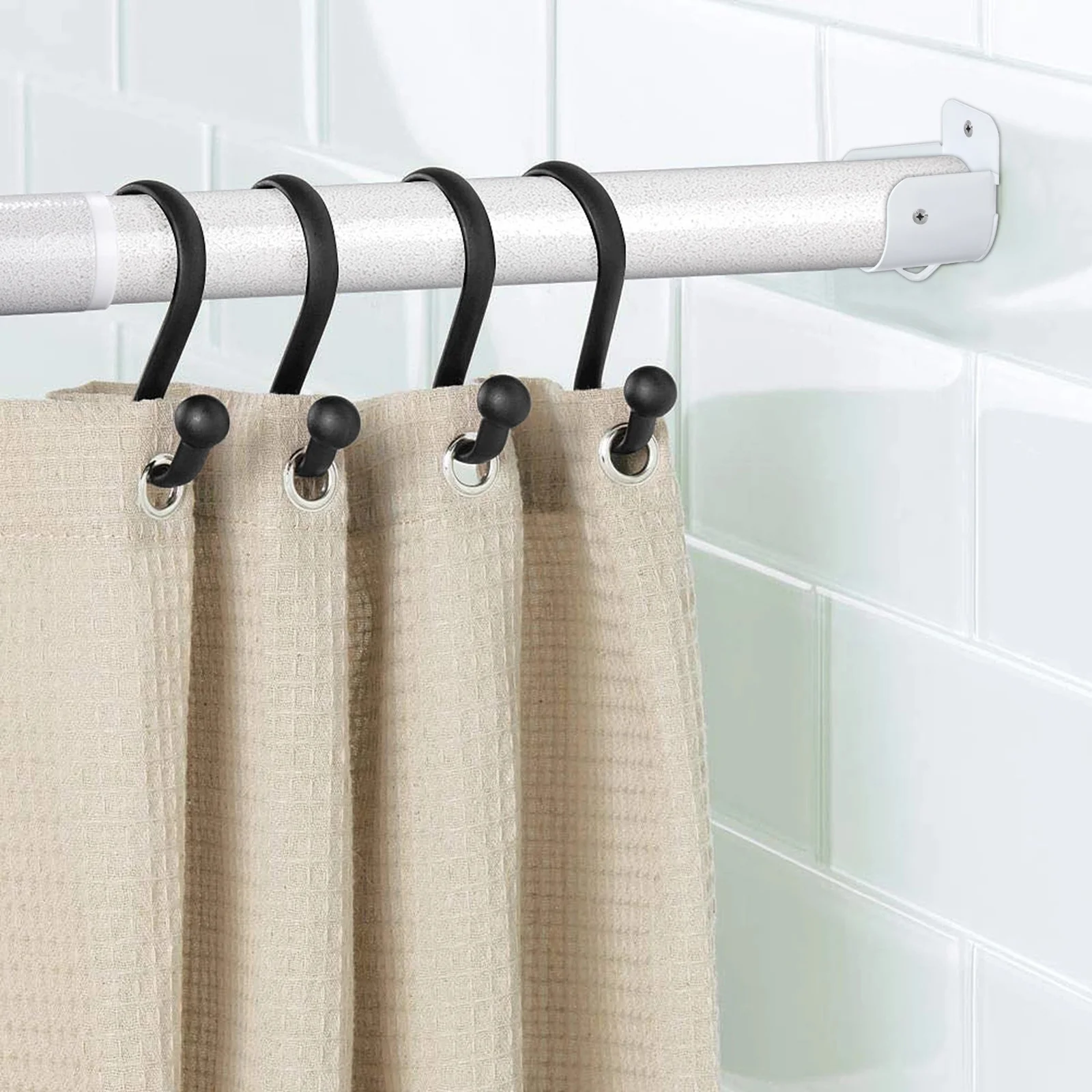 4 قطعة قوس تخزين شفة الحديد لخزانة الحمام غرفة الغسيل توفير المساحة سهلة التركيب قضيب حامل دعم خزانة #4