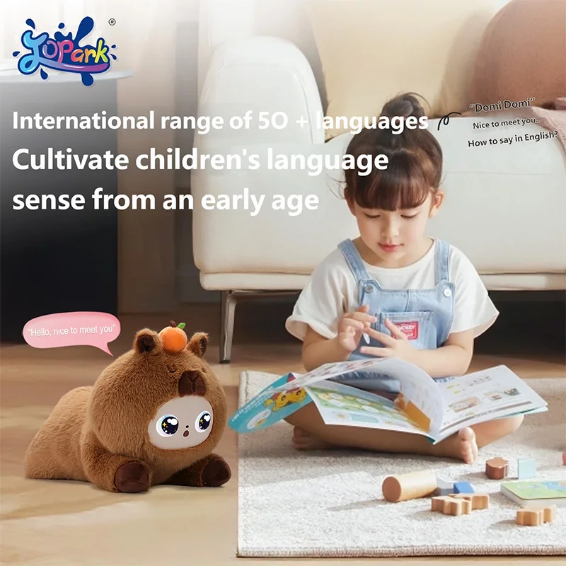 AI Smart Plush Toy Robot WiFi Voice Interactive Chat Doll With Dynamic LED Emotional Eyes 5 Cute Animal Characters Early Educati