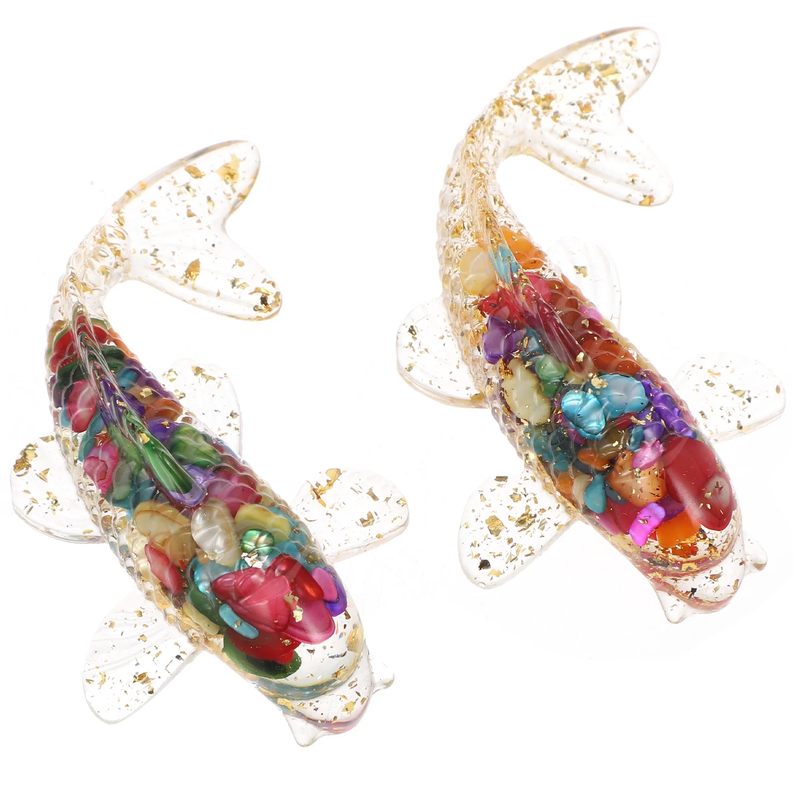 

2Pcs Crystal Fish Ornament Elegant Table Fish Decoration for Home Office Desktop Wedding Party Romantic Gifts Crystal Decor