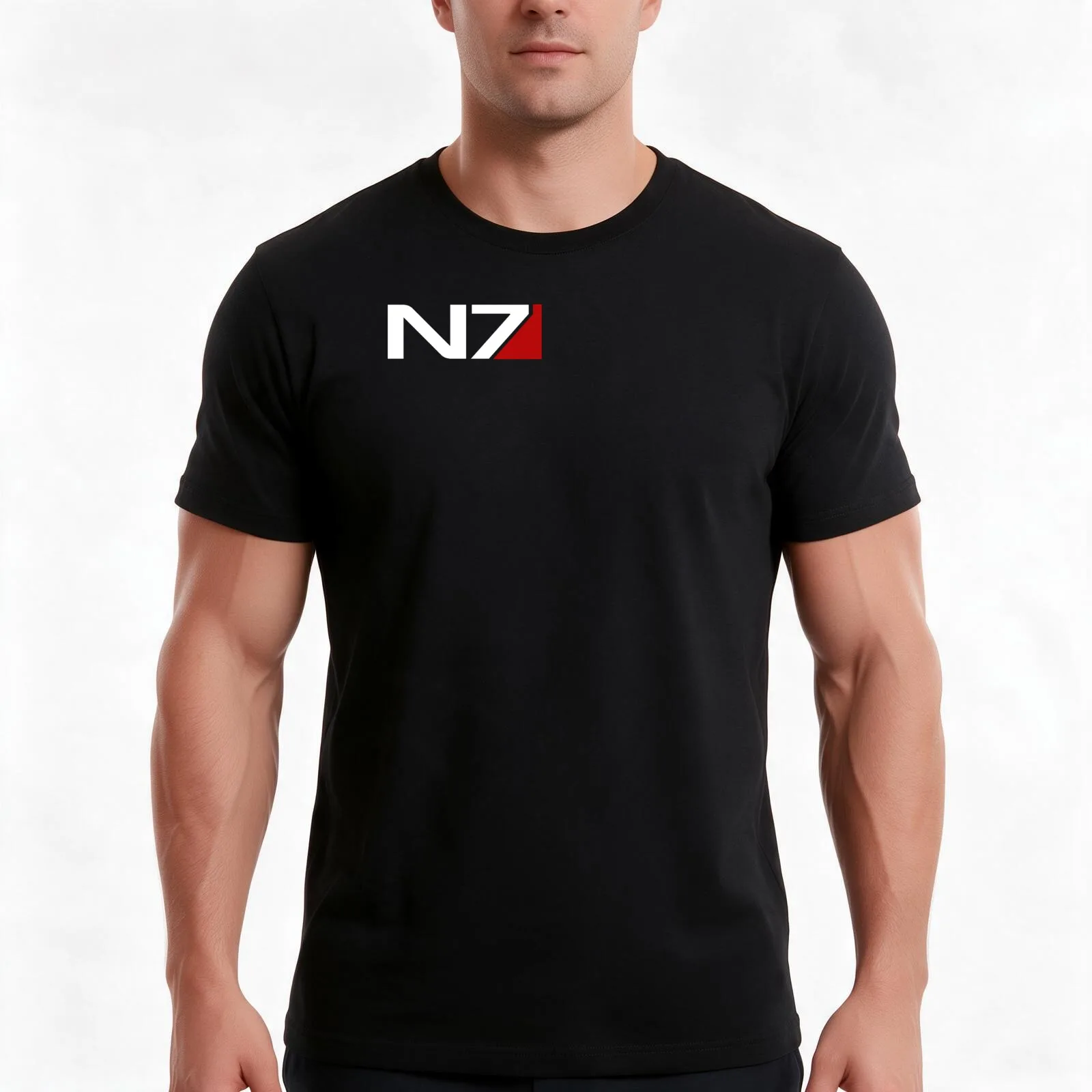N7 Shepard T-Shirt Summer Casual Cotton Tee Oversized Streetwear Tops Vintage Graphic Print Loose Fit Short Sleeve