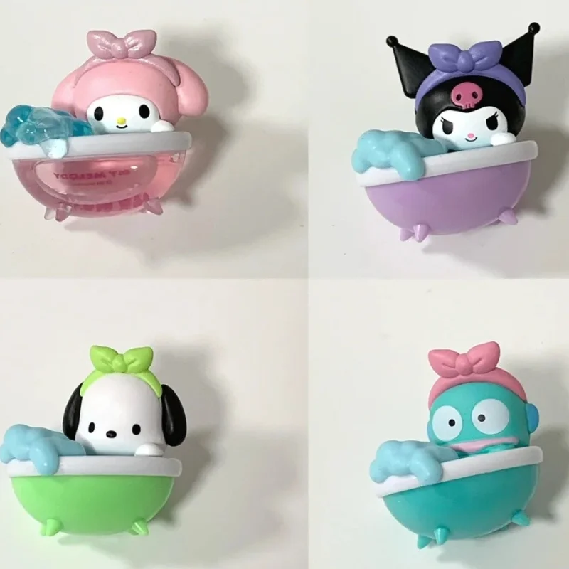 MINISO Sanrio Bubble Bath Series Blind Boxs Cute Bean Bag Decoration Children's Toy Surprise Gift Kawaii Hello Kitty Kuromi