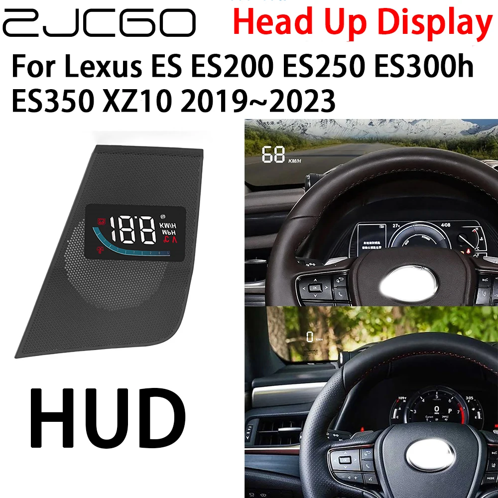 ZJCGO Car HUD Head Up Display Speedometer Projector Electronic Accessories for Lexus ES ES200 ES250 ES300h ES350 XZ10 2019~2023