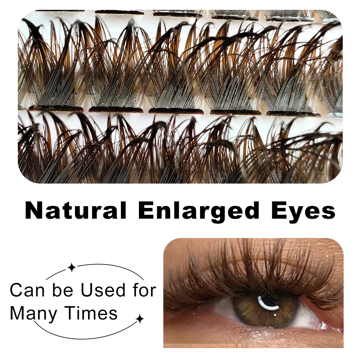 120 шт., натуральные коричневы – обзор и цена Eyelash Extension Home Service