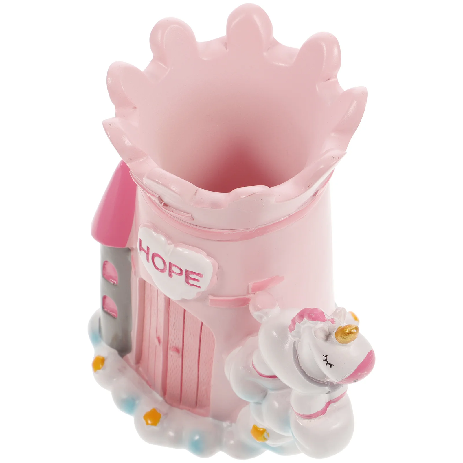 

Pen Holder Resin Desk Organizer Stylish Decor for Girls Makeup Brushes Pens Pen Holder Storage Case Storage Box