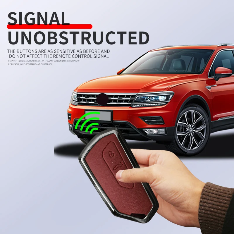 Car Key Case For VW Volkseagen Golf 8 MK8 ID.3 ID.4 Cupra Skoda Octavia A8 SEAT Leon MK4 2020 2021 Formentor Tarraco view 5