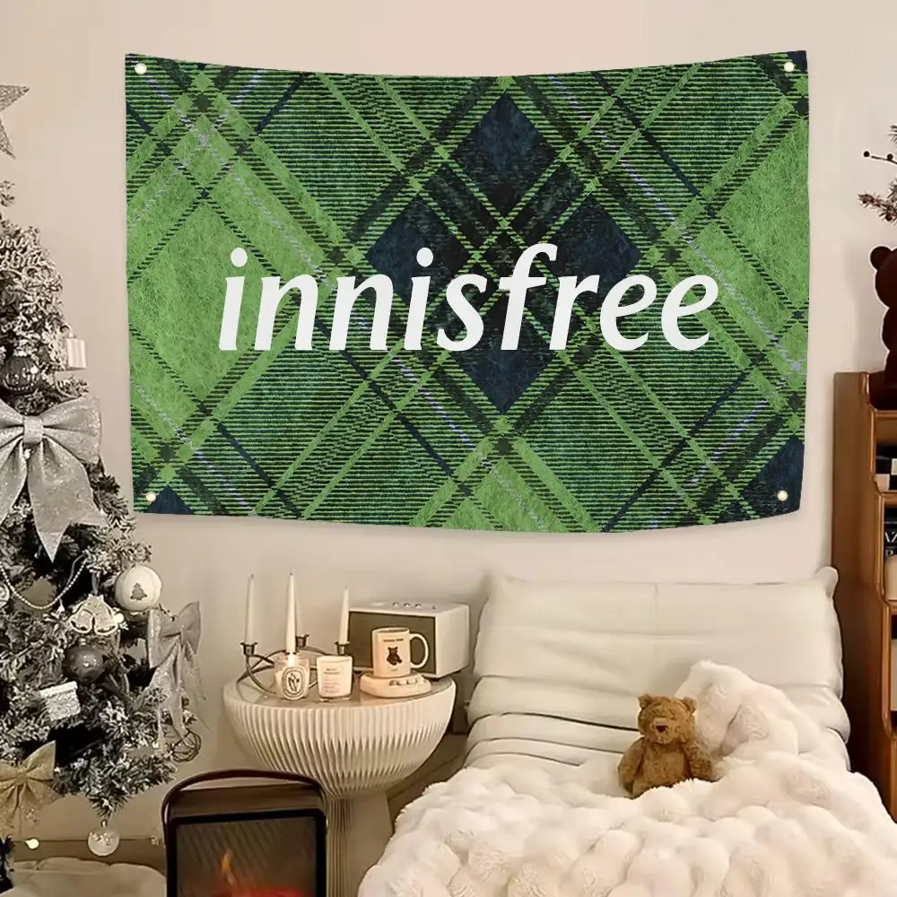 Natural Brand Innisfree Flags Aesthetic Wall Hanging Flag Banner Bedroom Living Room Home Decor Large HD