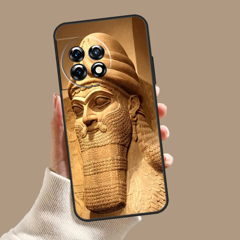 Lamassu Assyrian Winged Lion Case For OnePlus 10T 8T 9R 10R 12R OnePlus 12 11 9 10 Pro Nord 2 CE 3 Lite N10 N20 N30 Cover