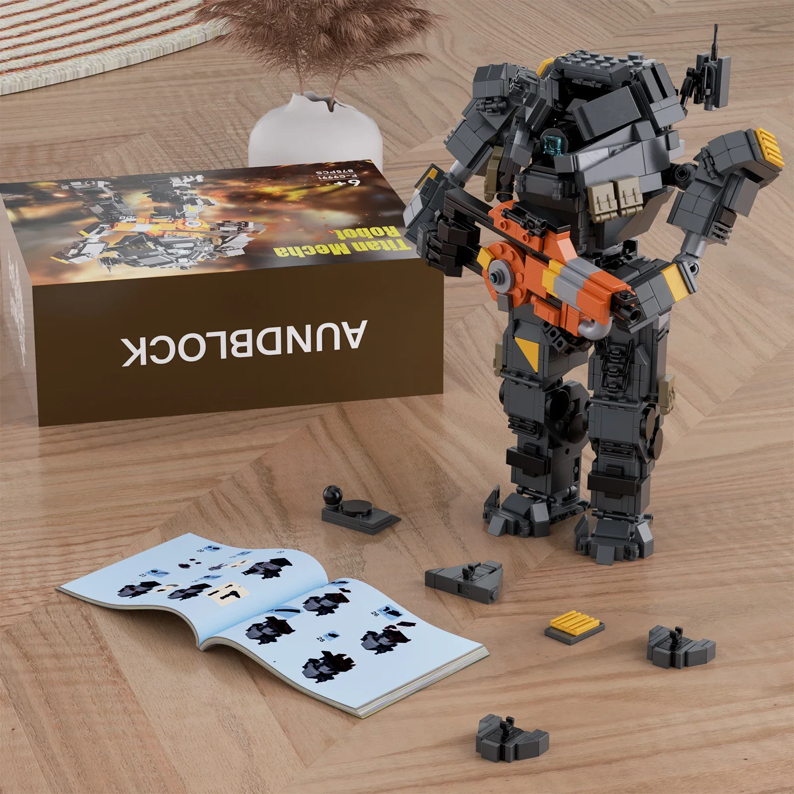 MOC Ideas Game Battle Robot Lon-class Titan Mecha Model Titanfalls Robot Building Blocks Set DIY Kids Puzzle Toys Birthday Gift