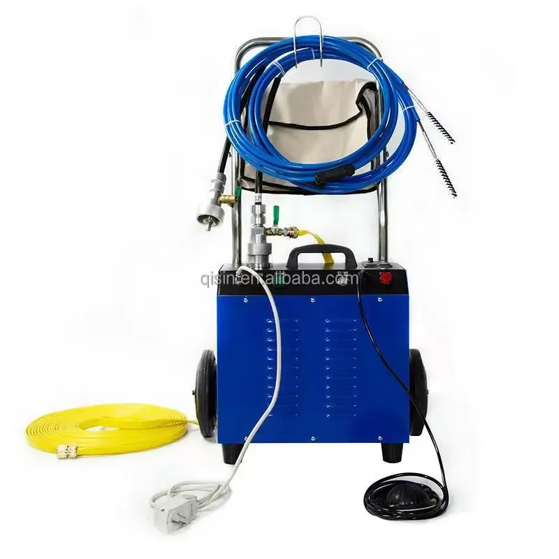 HVAC Copper Tube Cleaning Machine New Electric Dolly Chiller Condenser Tube Cleaner 220V Voltage