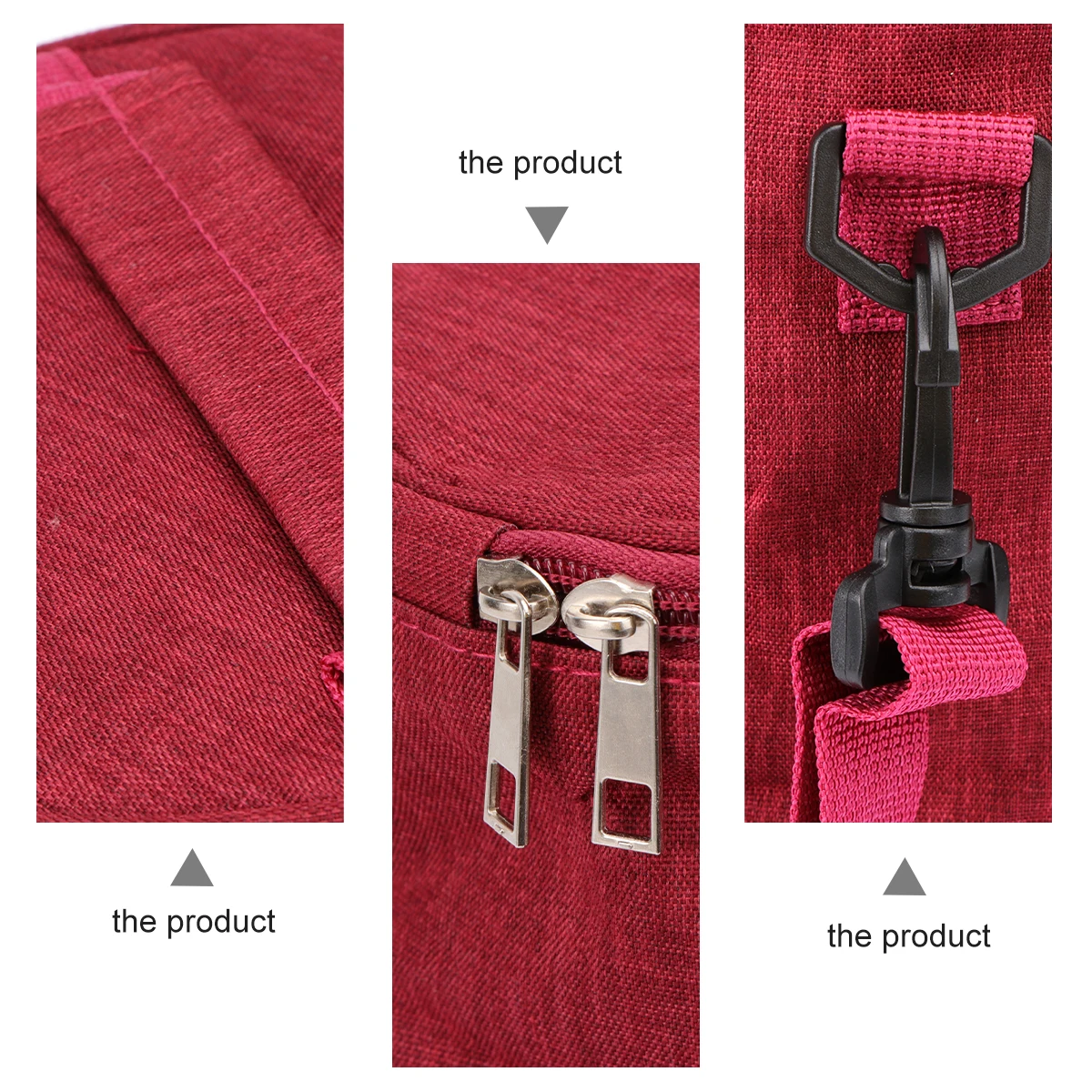 

Bag Insulated Lunch Box Lunchbox Oxford Cloth Thermal Red Waterproof Insulation Man