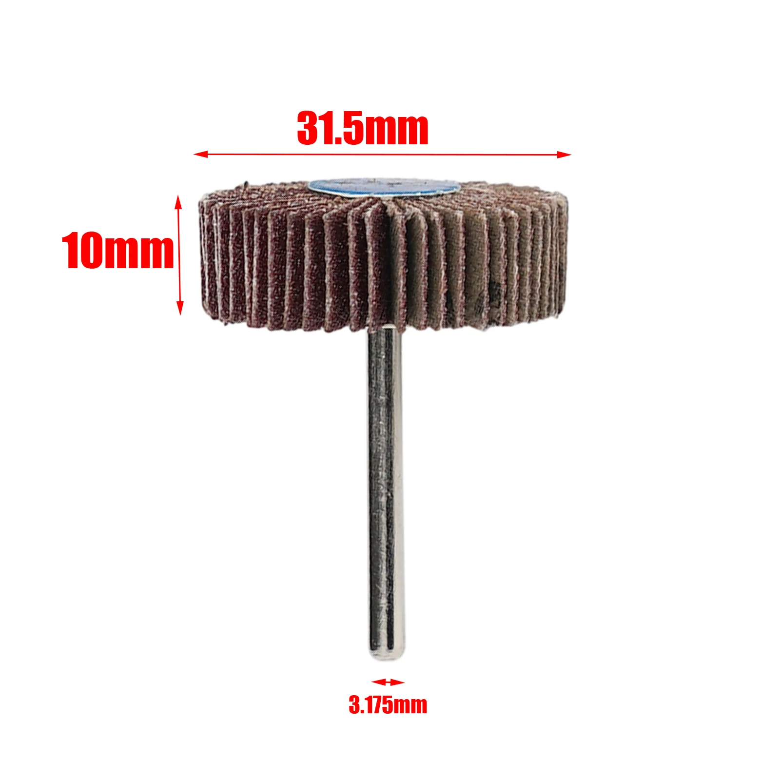 5pcs Flap Wheels For Rotary Tool Die Grinder Sanding Disc Set 1/8 Inch Shank For Deburring And Blending Rust & Removal