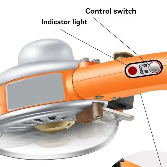 Direct Drive Cutting Machine Variable Speed Hand Push Fabric Cutting Machine 220V Silent Electric Round Knife Brushless