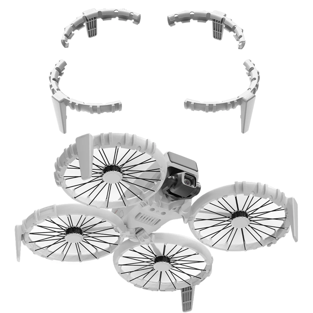 Для DJI флип-защитная крышка пропеллера, легкое кольцо для предотвращения столкновений, плавающая защита из ТПУ, защита для бампера, аксессуары для дронов