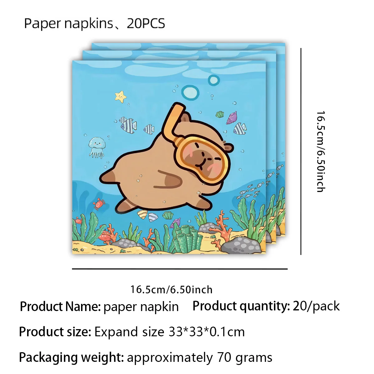 Capybara Birthday Party Decoration Capybara Tableware Plate Cup Balloon Banner for Kids Favors Birthday Supplies Party Decora view 3
