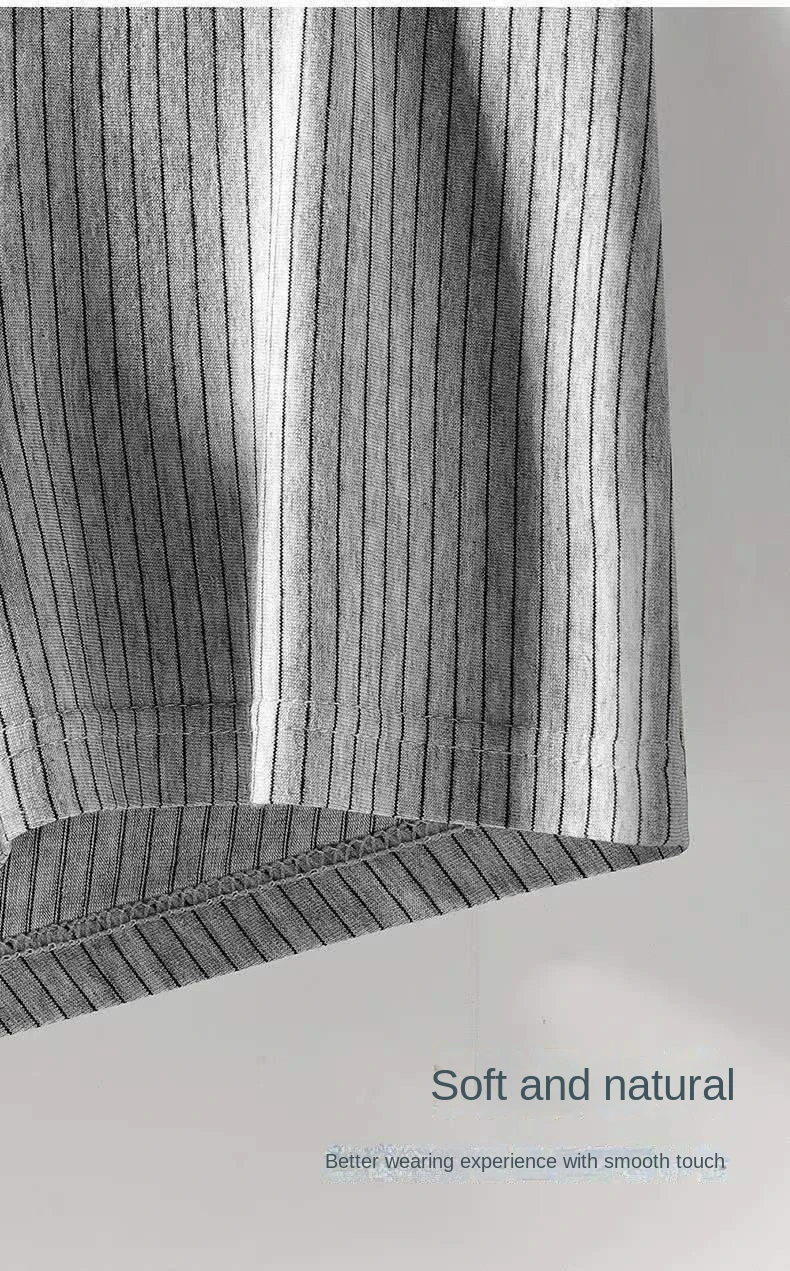 4Pcs Boxer Shorts männer Unterwäsche Sexy Höschen Baumwolle Boxer Gestreiften Unterhose Männlichen Shorts U Konvexen Dessous Plus Größe 2XL-6XL – Detail 12