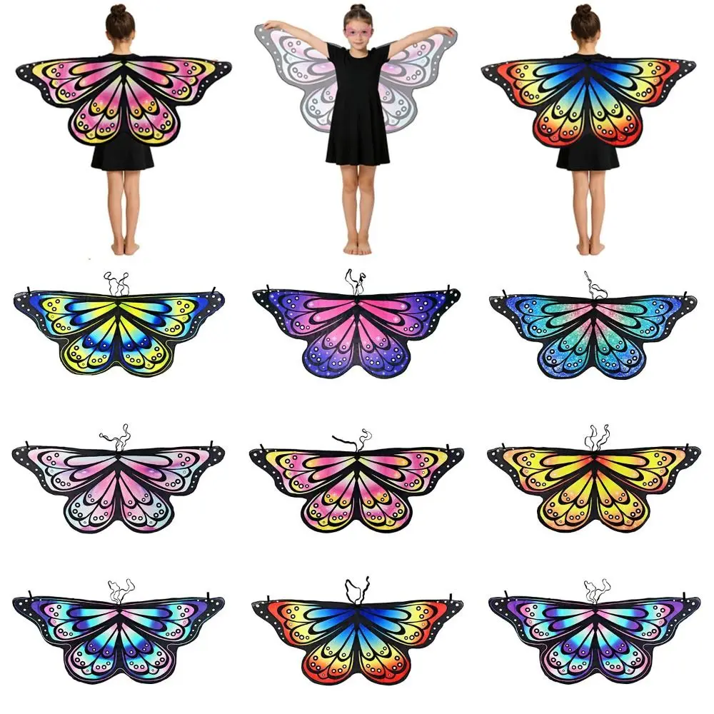 

Colorful Butterfly Wings Costume Cosplay Costume DIY Decorations Fairy Shawl Fancy Dress Pixie Cloak Christmas Halloween