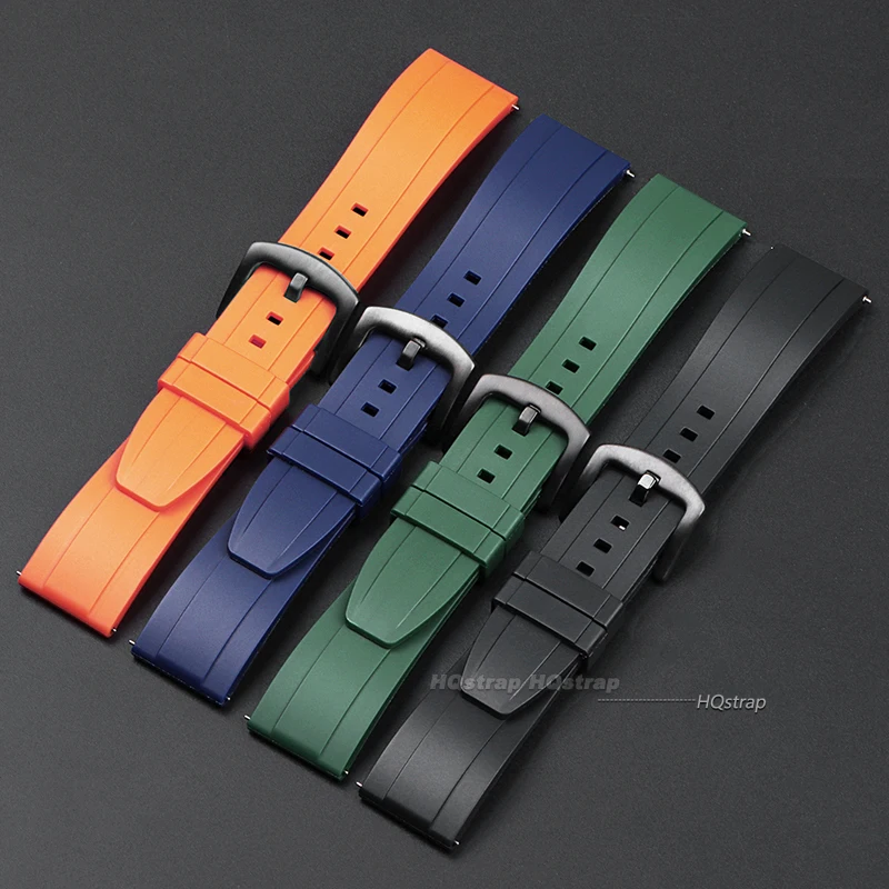 High Quality Silicone Watch Band Quick Release Rubber Watch Strap 20mm 22mm Wrist Strap Universal Soft Replacement Watchband